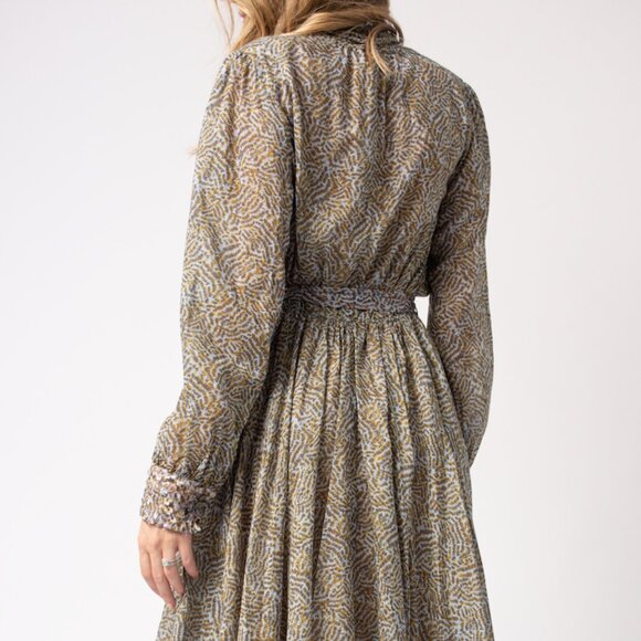 FORTE FORTE Printed Cotton Silk Voile Dress - Picture 5 of 6